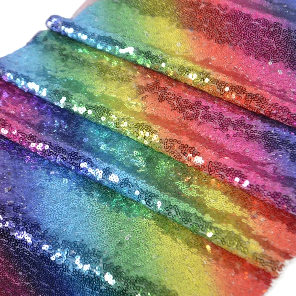 Rainbow Sequin Table Runner